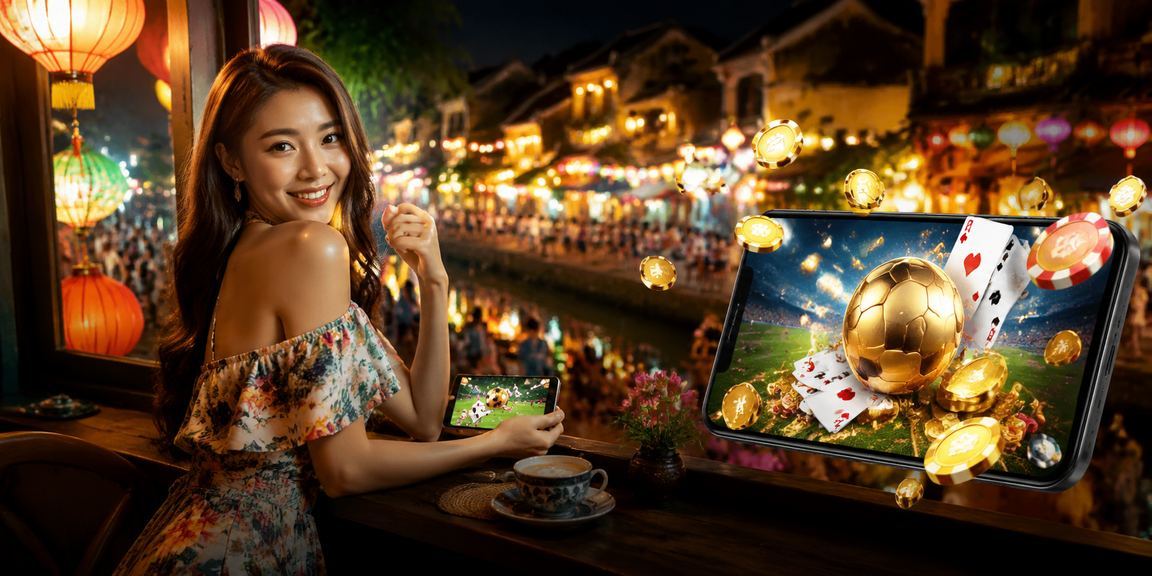 Người dùng Hội An chơi bài và thư giãn tại quán cà phê buổi chiều